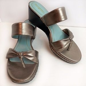 ROCKPORT Leather Wedge Sandals